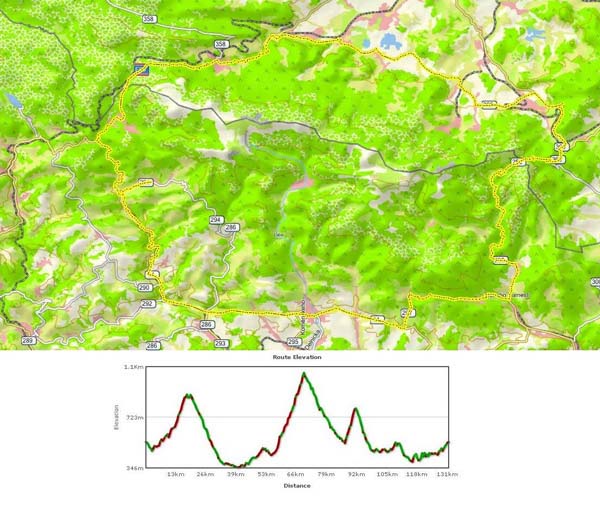 fietsroute kaart